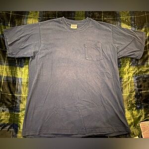 Mens XXL vintage Fruit of the loom T-shirt navy blue no damage